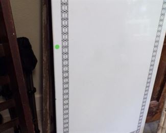 enamel piece from vintage kitchen cabinet