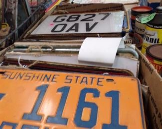 many license plates