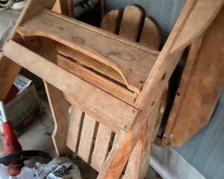 2 folding Adirondack chairs 