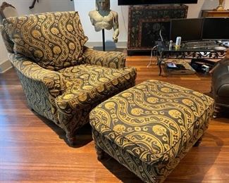 Down Filled Chair and Ottoman -- If you sit in it you may never get up!