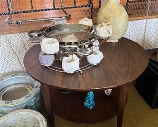 Accent tables & large Asian Ceramic planters 