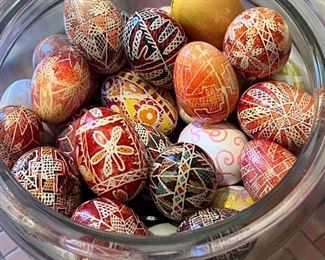 Vintage hand made Ukrainian Easter Eggs