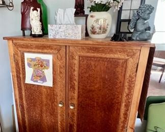 Tiger Maple cabinet 