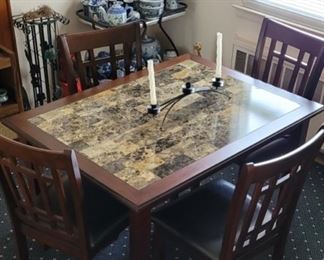 Dining table with four chairs 