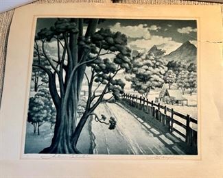 Three signed Samuel L. Margolies (1897-1974) lithos