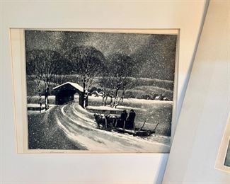 Three signed Samuel L. Margolies (1897-1974) lithos