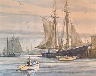 GORDON GRANT WATERCOLOR- (1875-1962)