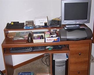 Computer desk, EMachines computer, etc...