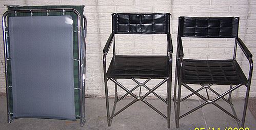 Folding cot, Uchida X chairs