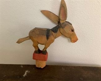 German articulated donkey bottle stopper