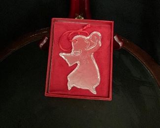 Vintage Waterford Cherub Christmas ornament 