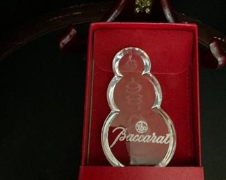 Baccarat Snowman 
