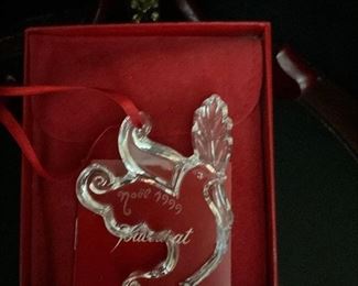 Baccarat Christmas ornament 