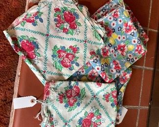 Vintage feed sacks.  There are 22 total 