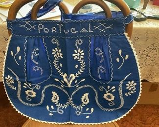 New old stock embroidered apron 