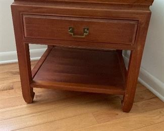 Vintage teak one drawer table.  There are 2
