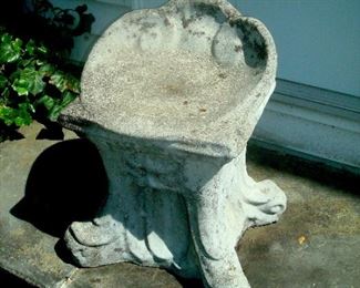 Vintage cement garden seat