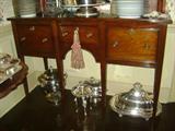 English reproduction sideboard