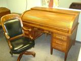 Derby roll top desk (and oak/leather chair previously pictured)