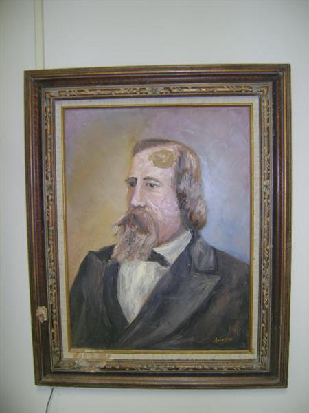 oil portrait of Lucius Lamar, Oxford historian and grandfather of Dr. Wayne Lamar