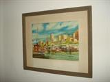 Memphis-based, authentic Jason Williamson watercolor painting. Very collectible.