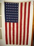 authentic 48-star U.S. flag.
