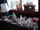 several nativity scenes