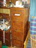 1910-1920s oak officer's file cabinet; excellent condition.
