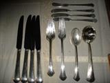 4 place settings of 6 pieces/setting. Towle Sterling/Chippendale.