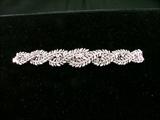 Wide platinum diamond bracelet; total weight: 16 carats! 