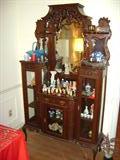 China cabinet buffet...another real deal and a beauty! Mahoganey, 7'+