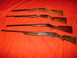 Winchester 1906 22 rifle (4 digit serial #), Winchester Model 61 22, Winchester 1885 low wall single shot 22 (very rare), Stevens 12 gauge