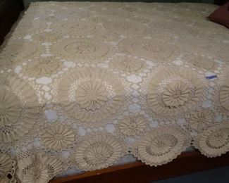 Antique Crochet Bed Topper