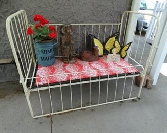 Antique Crib Bench