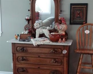 Eastlake Marble Top Dresser