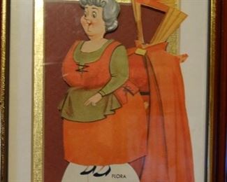 Framed Disney Paper Doll "Fiora"