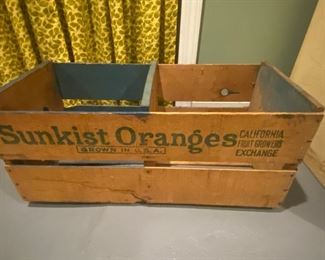 Sunkist Oranges Wood Crate