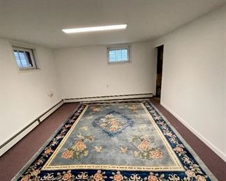 Vintage Chinese Blue Handwoven Wool Rug With Exotic Bird And Floral Motif, Retail Tag $2,495
Lot #: 7