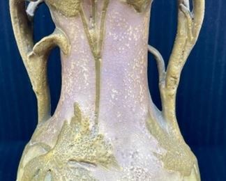 Art Nouveau Vase With Floral Form Double Handles And Foliate Motif
Lot #: 13