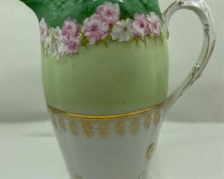 Z.S. & Co. Bavaria Porcelain Chocolate Pot With Floral Motif And Gilt Details
Lot #: 26
