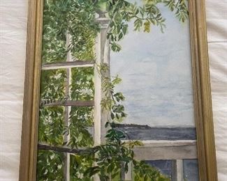Anne Katz "Trellis" Watercolor On Paper
Lot #: 42