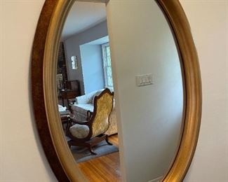 Oval Mirror With Gold And Bronze Tone Frame
Lot #: 47