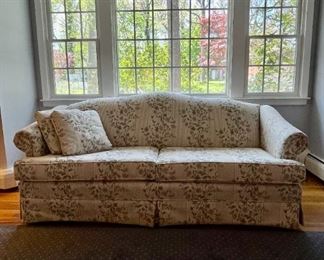 Broyhill Couch With Floral Upholstery And Rolled Arms
Lot #: 69