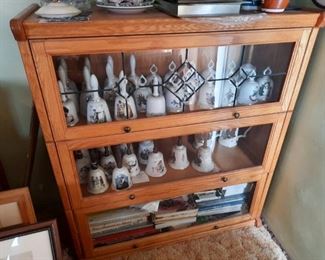 1 of 2 Three Tier Lawyer Stacking Bookshelf Cabinet