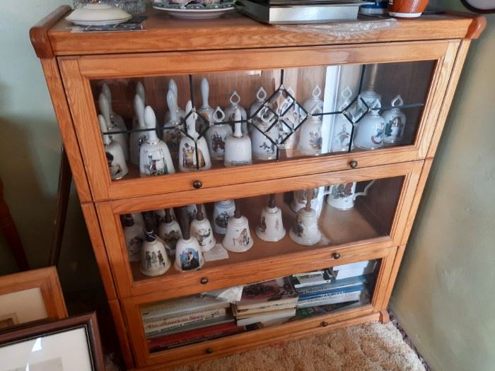 1 of 2 Three Tier Lawyer Stacking Bookshelf Cabinet