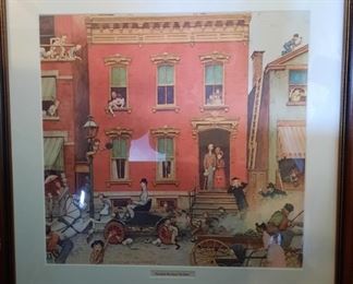 NORMAN ROCKWELL ~ THE STREET WAS NEVER THE SAME FRAMED PRINT