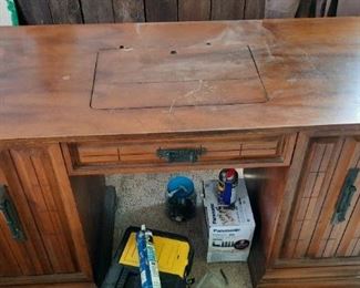 SEWING CABINET NO MACHINE