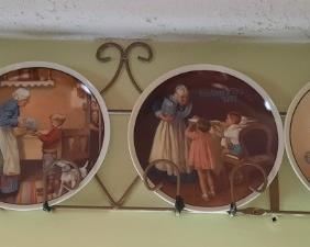 NORMAN ROCKWELL PLATES ~ I AM SURE THERE ARE OVER 100 DIFFERENT PLATES!  THERE ARE 3 DIFFERENT - 4 SEASONS PLATE SETS IN THE ORIGINAL BOXES