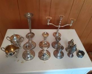 Sterling Brass Silver Plated And Copper Silver Plated Items