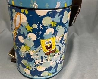 Sponge Bob diaper pail with step open lid and removable bucket